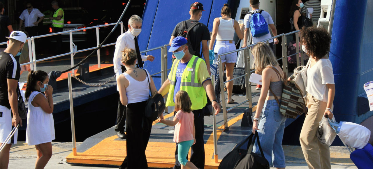 Ferries in Greece covid